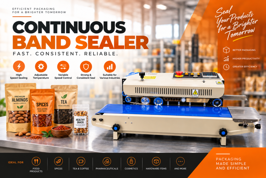 Continuous Band Sealer Machine: Efficient Packaging for Modern Businesses Continuous Band Sealer Machine